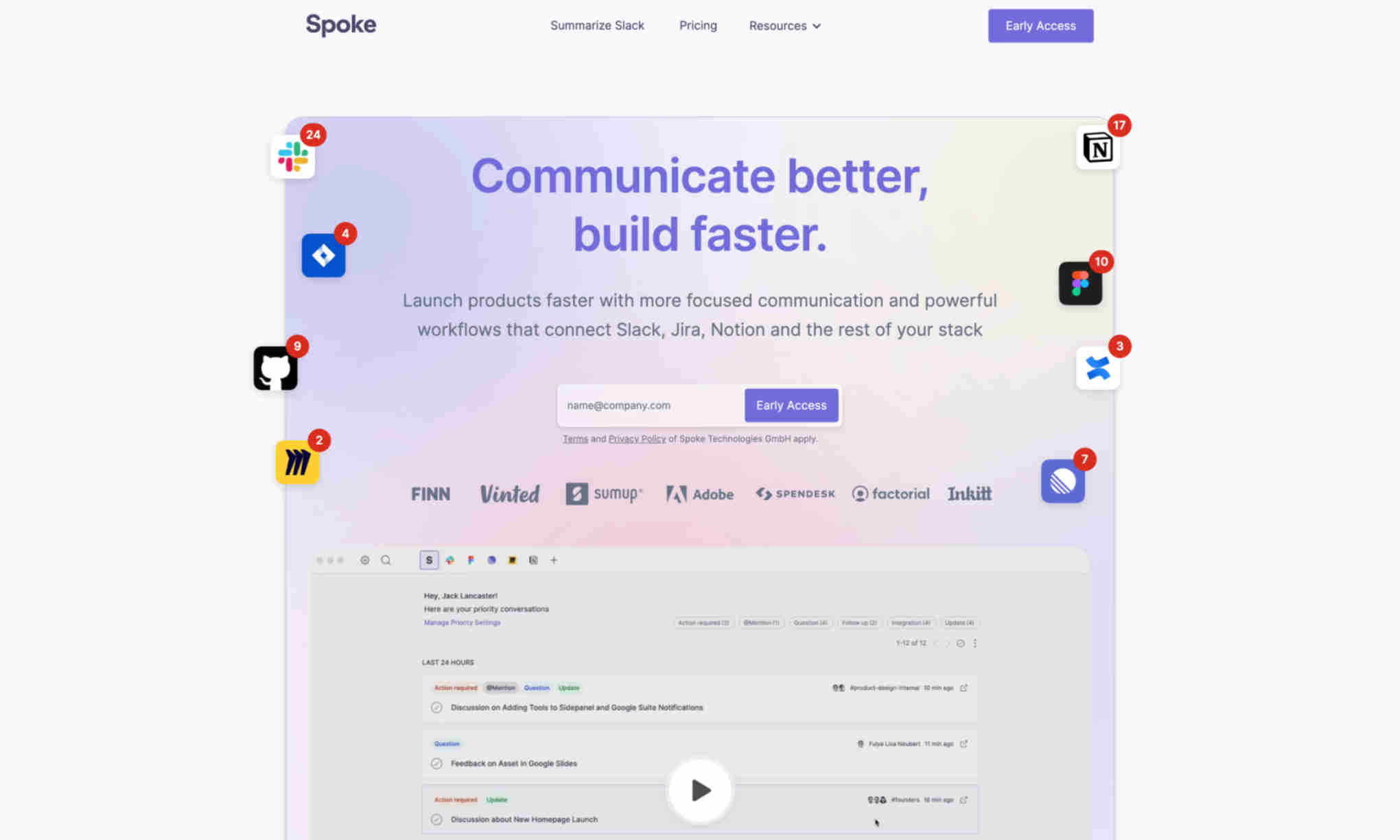 Spoke Homepage