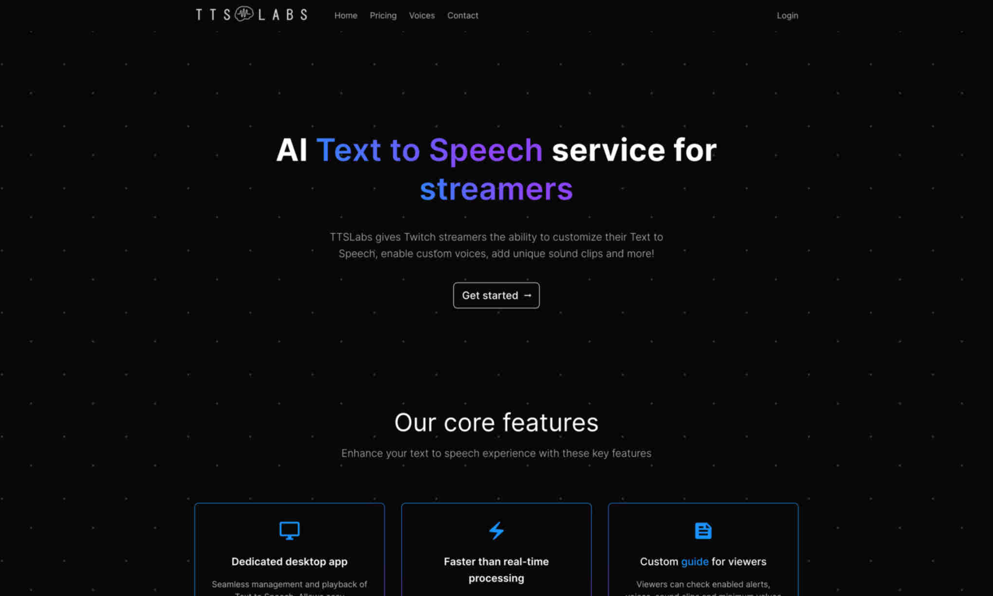 TTSLabs Homepage