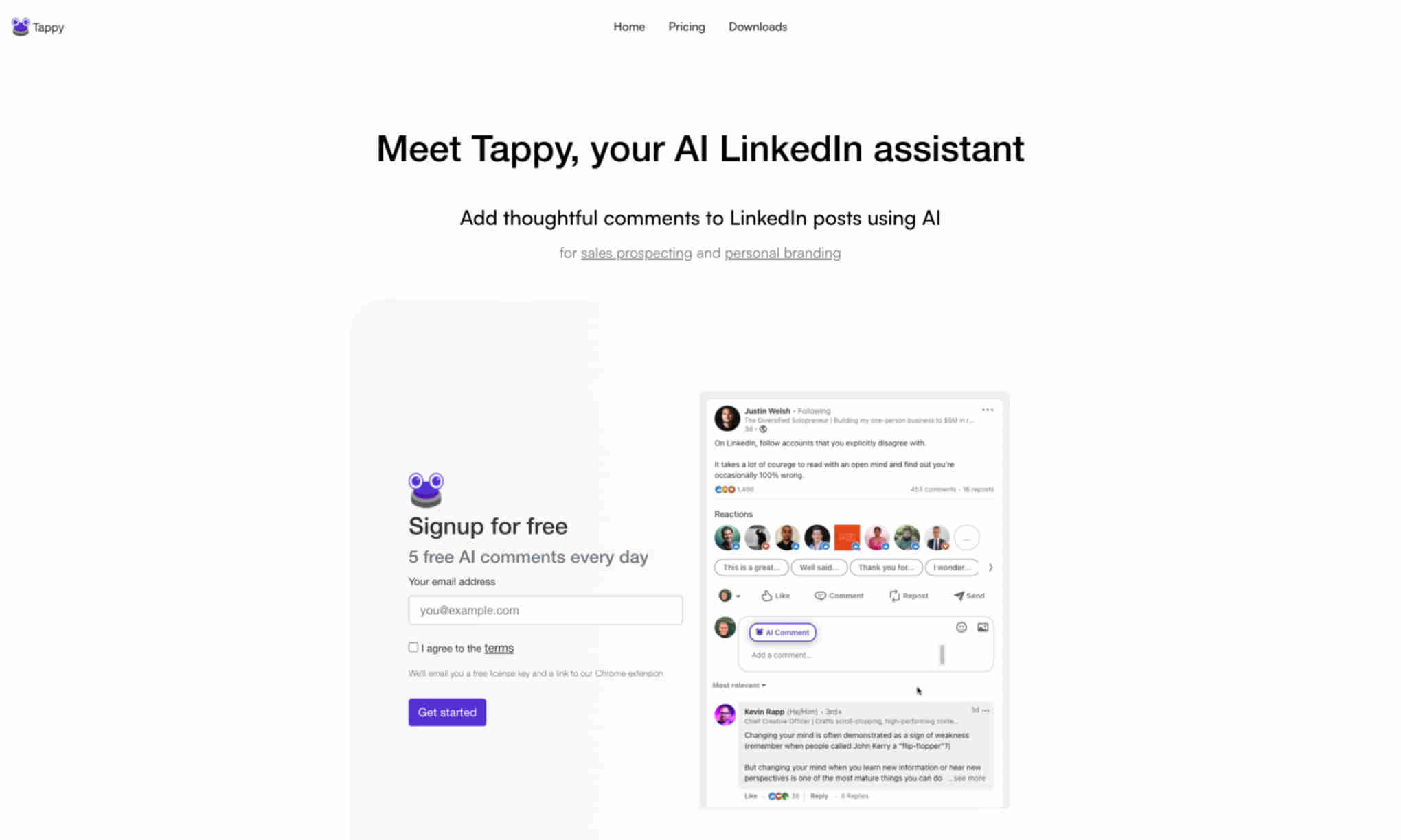 Tappy Homepage