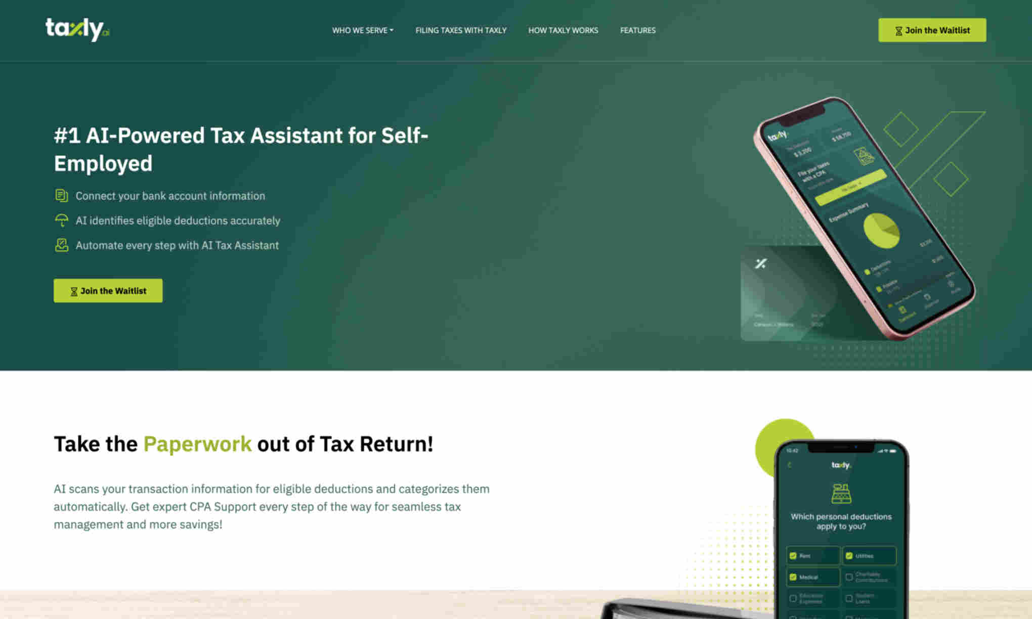 Taxly Homepage