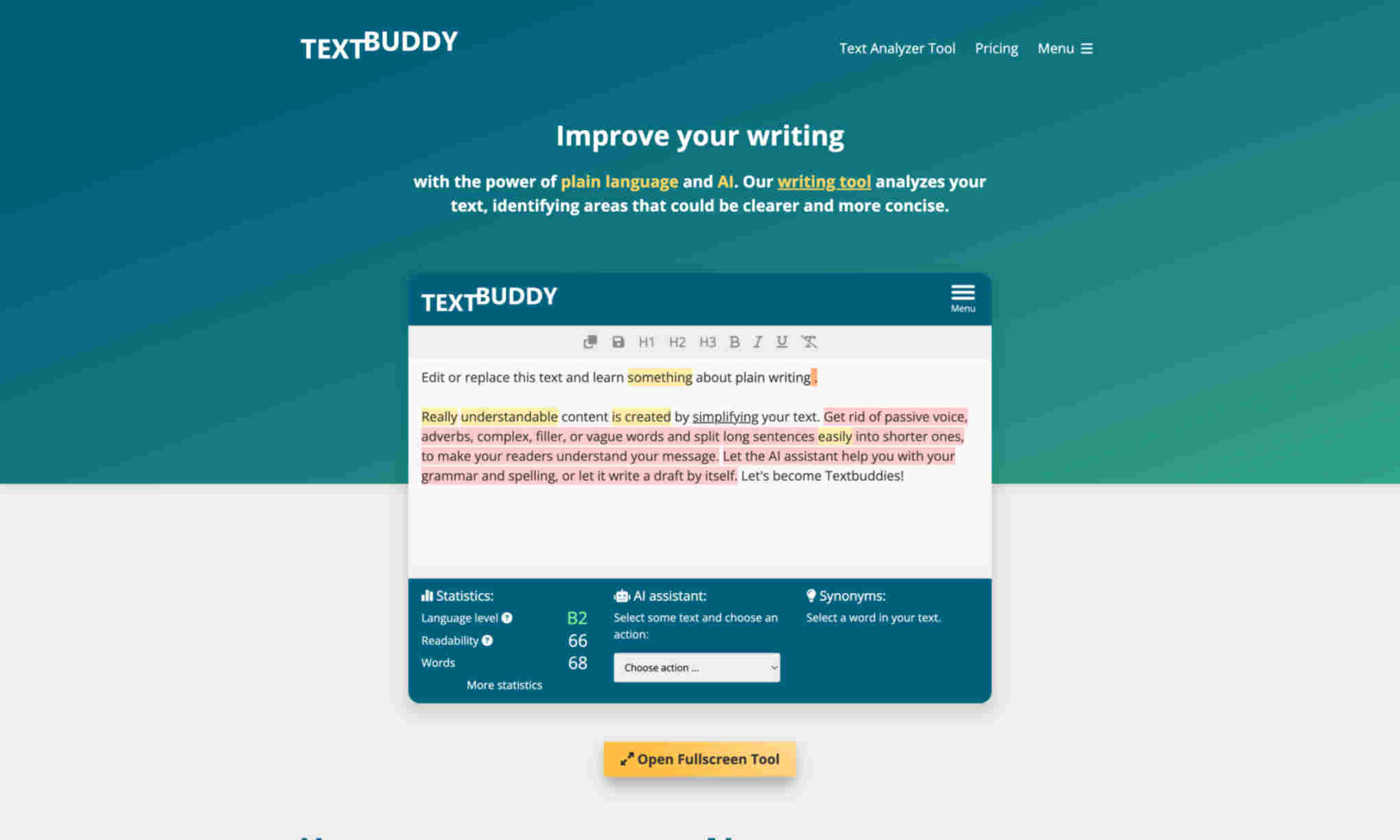 TextBuddy Homepage