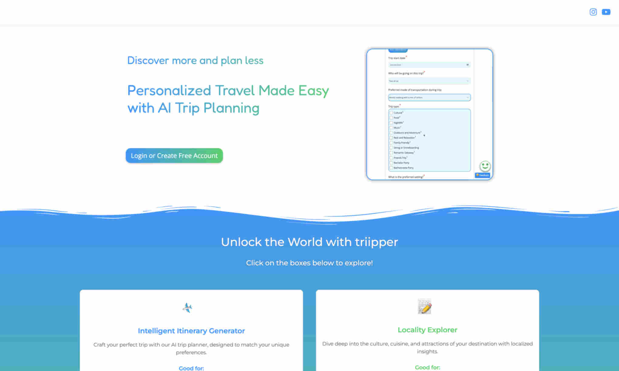 Triipper Homepage