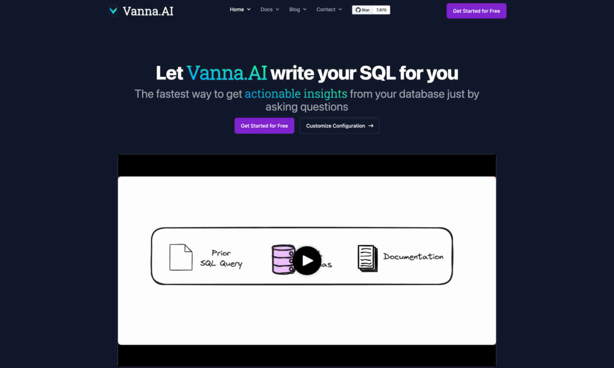 Vanna.AI Homepage