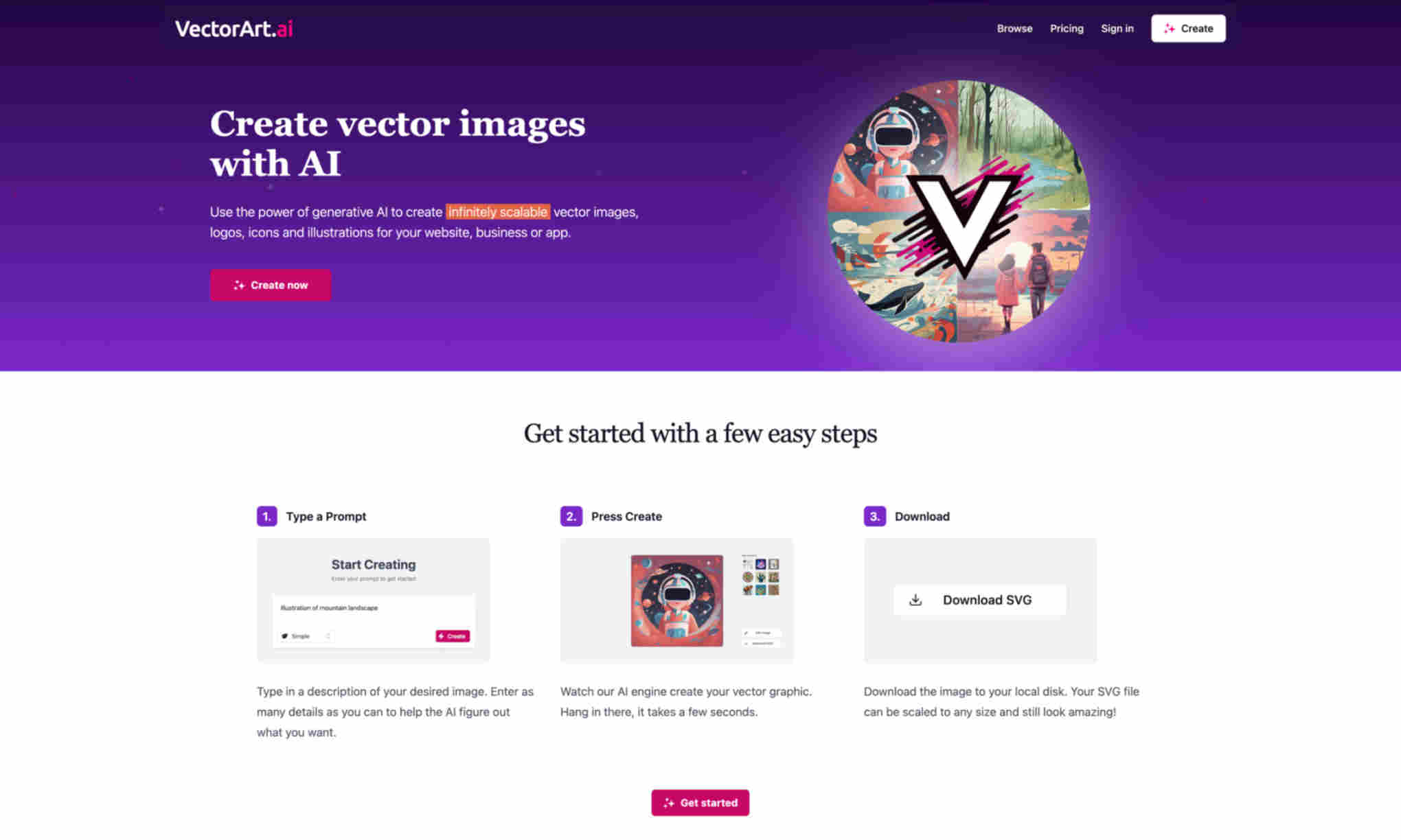 VectorArt.ai Homepage