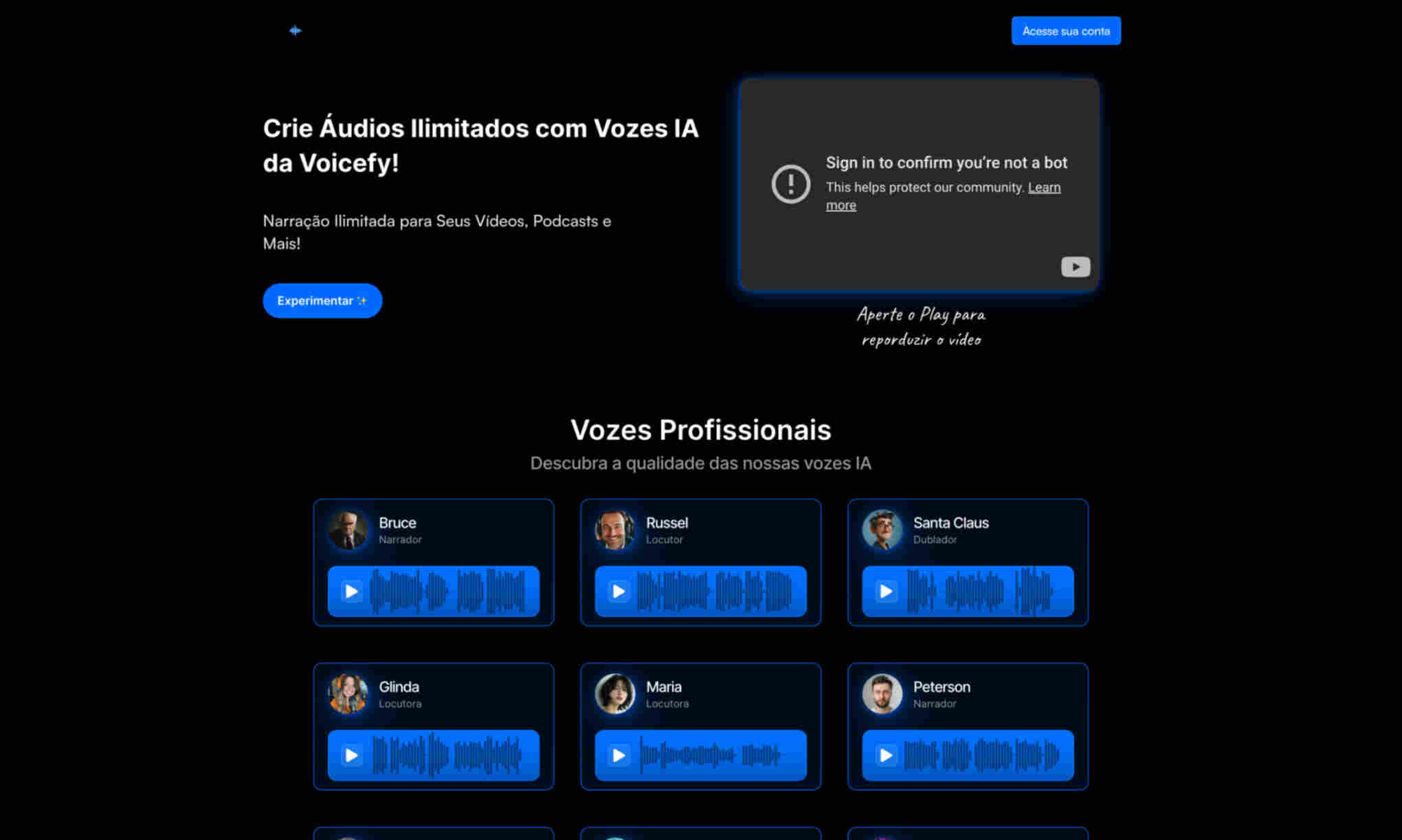 Voicefy Homepage