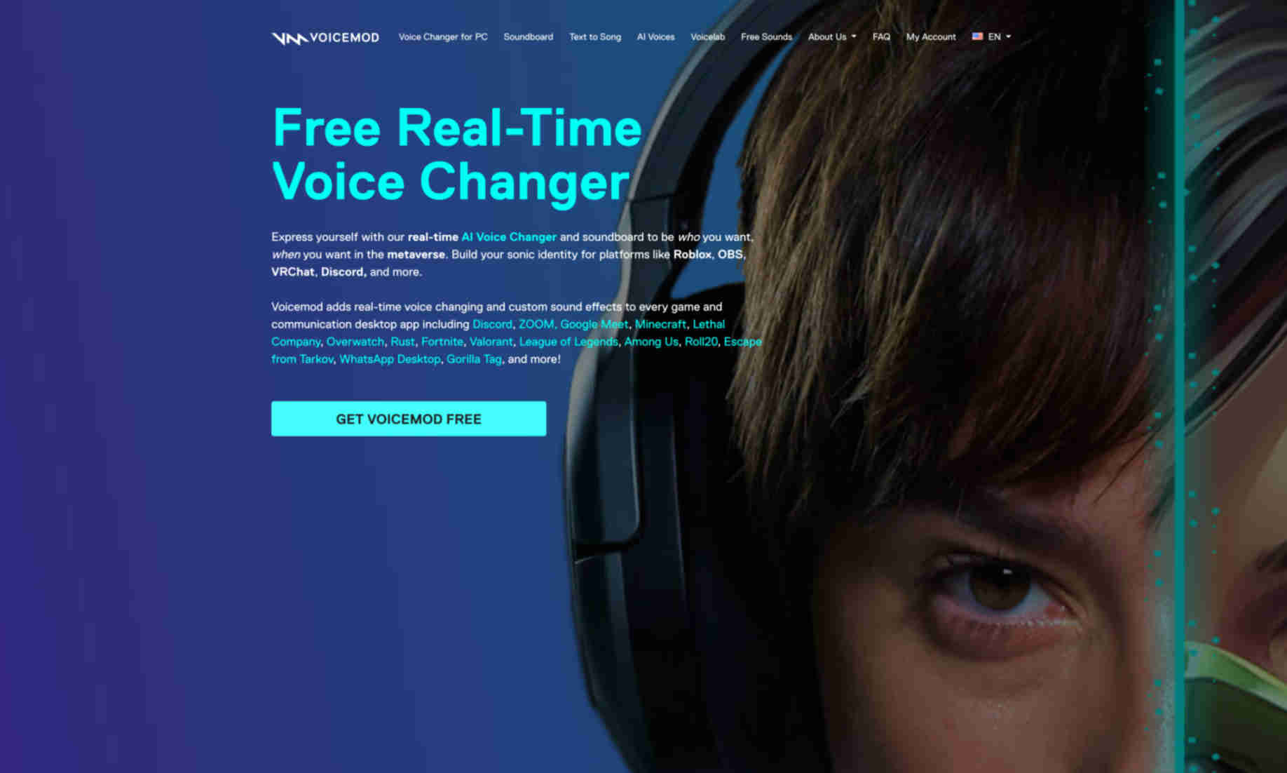 Voicemod Homepage