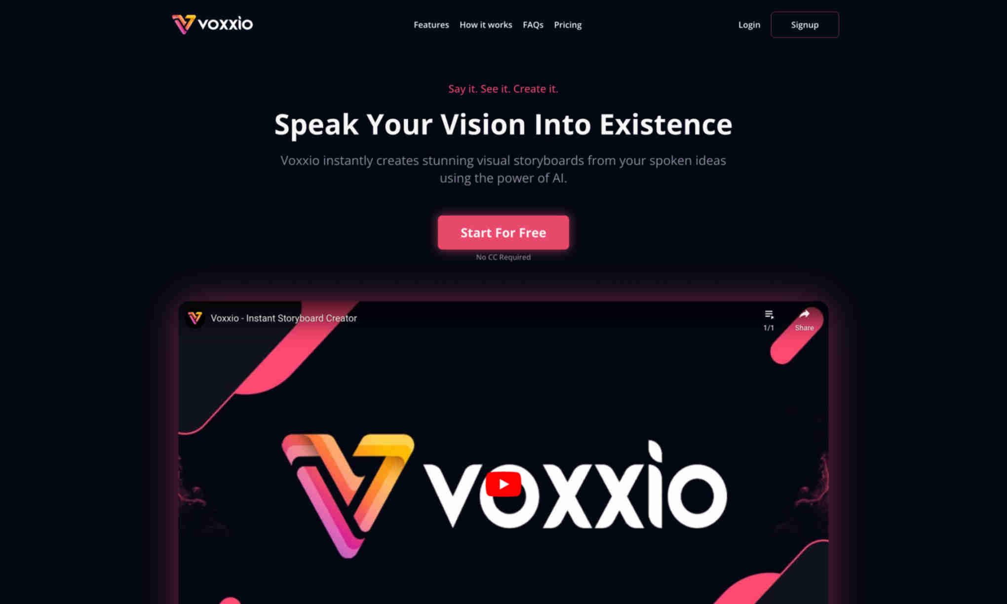 Voxxio Homepage