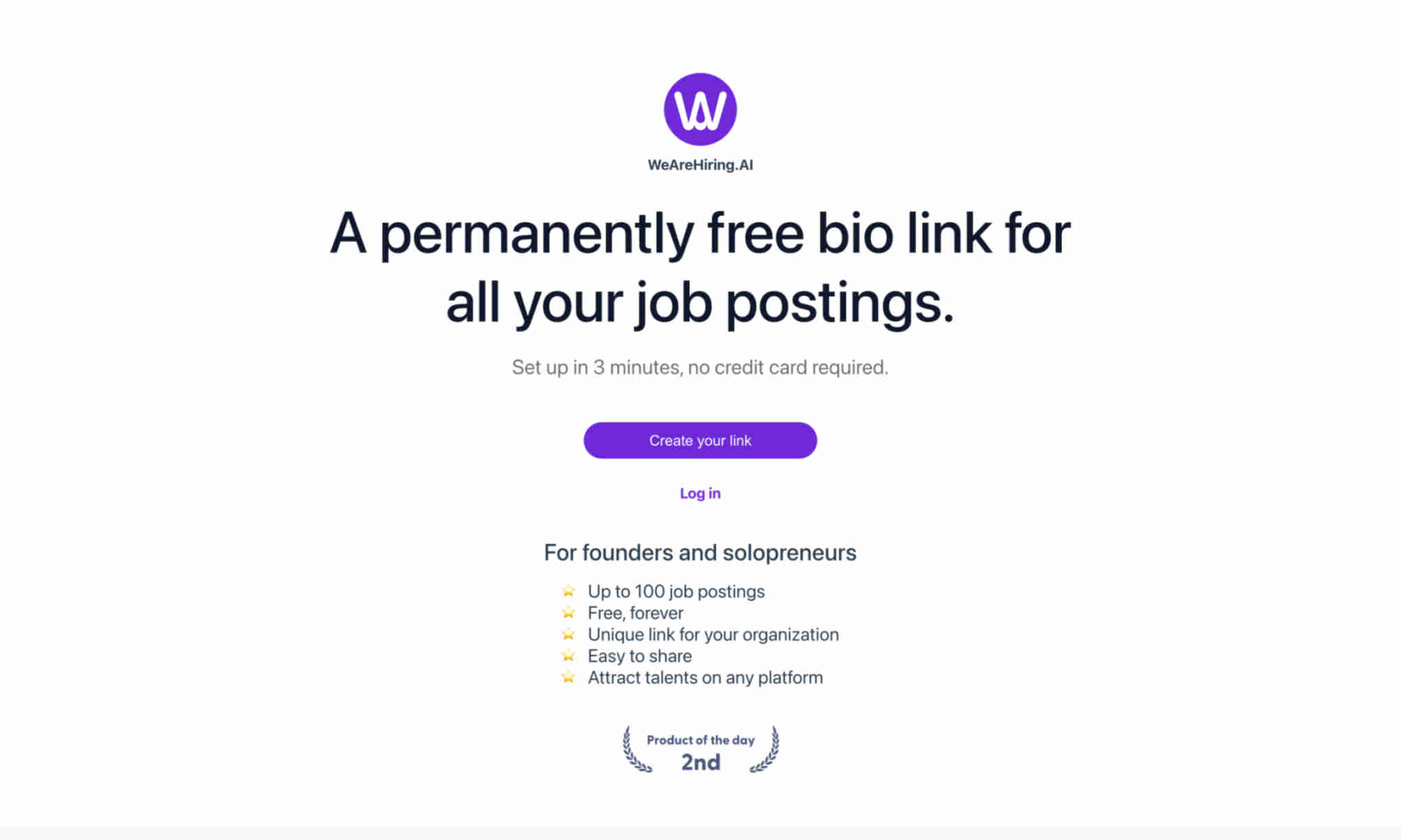 WeAreHiring.AI Homepage