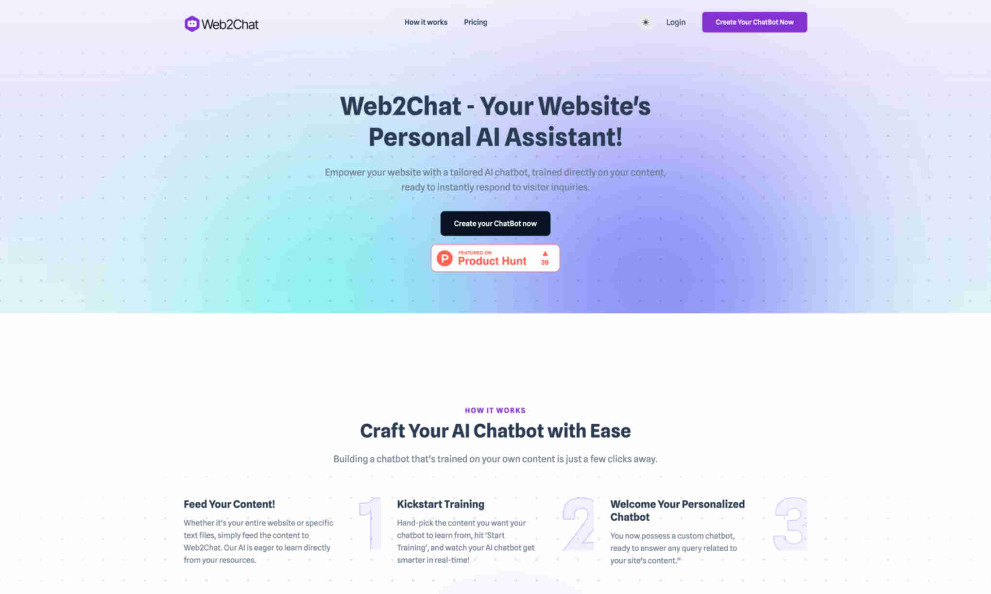 Web2Chat Homepage