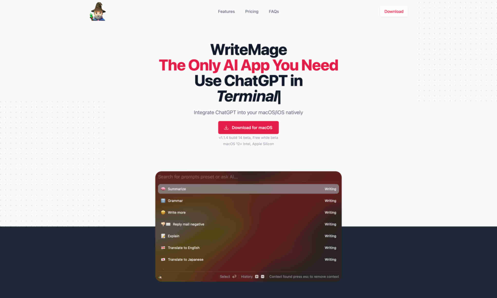 WriteMage Homepage