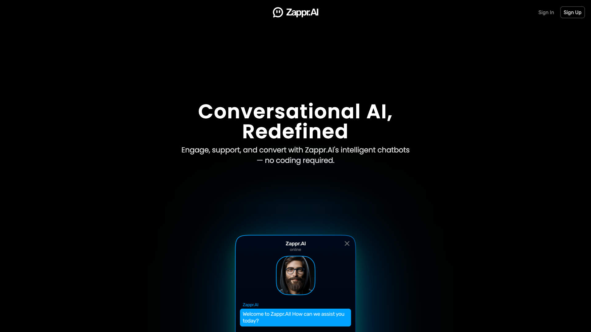 Zappr.AI Homepage