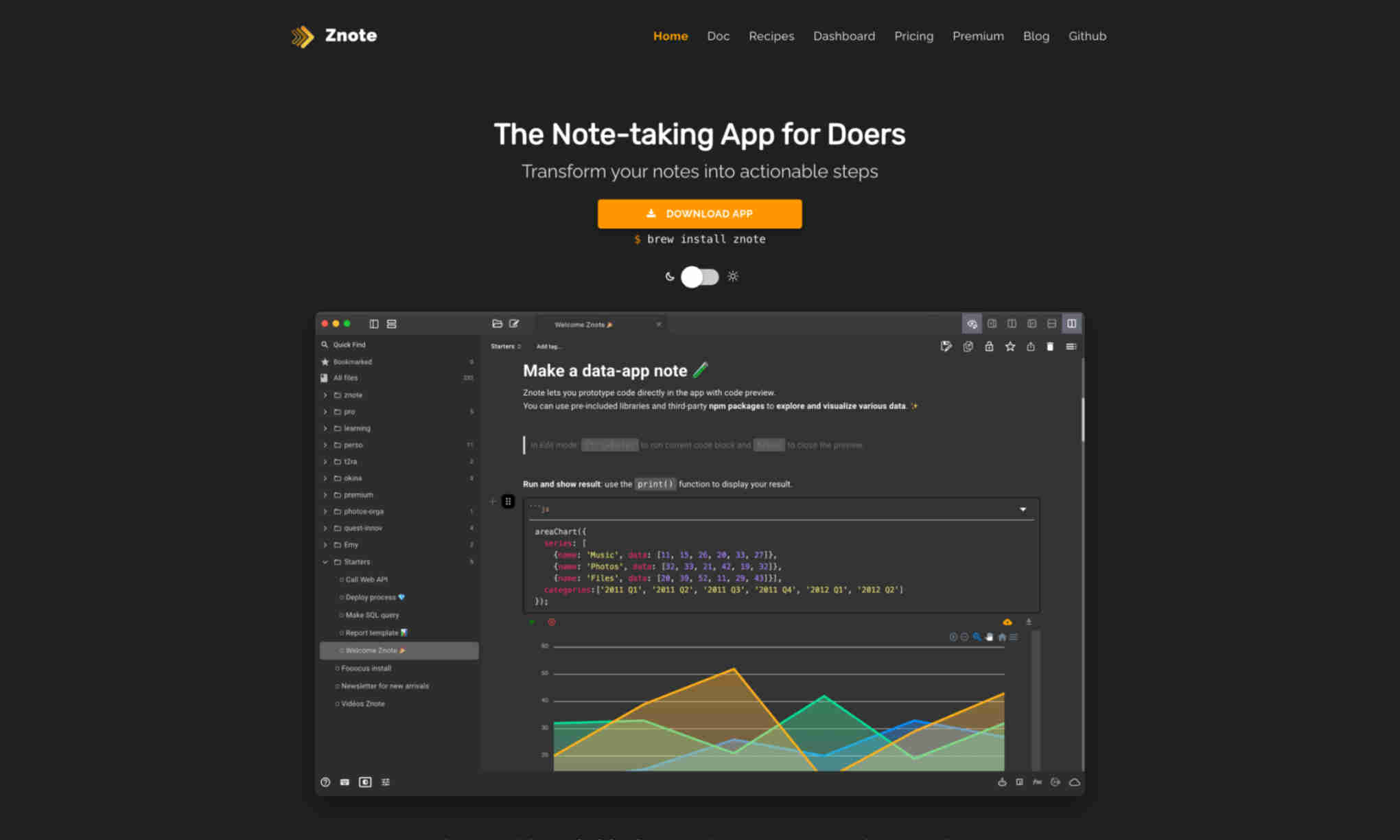 Znote Homepage